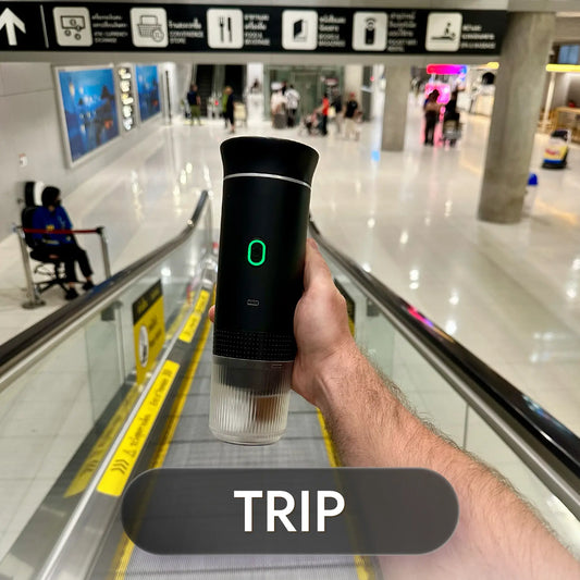 Bonnata Espresso Portable Machine on the trip