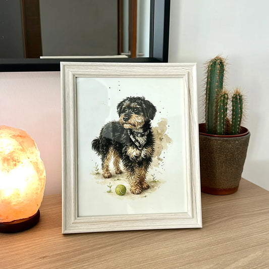 Personalized Pet Portrait Matte Art Print